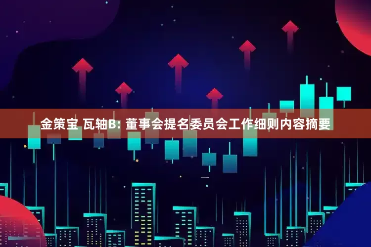 金策宝 瓦轴B: 董事会提名委员会工作细则内容摘要
