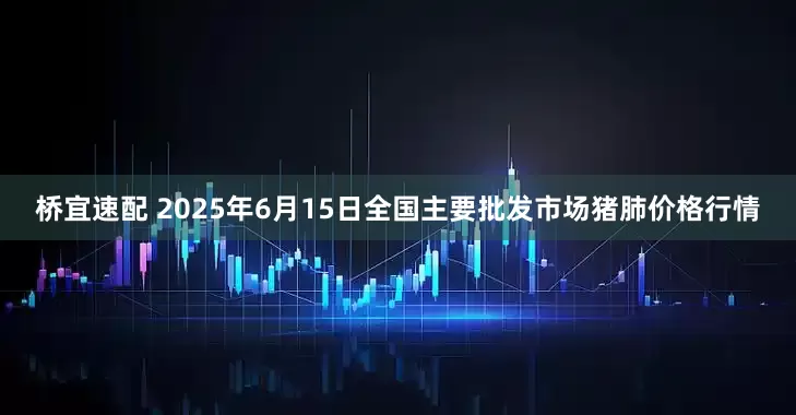 桥宜速配 2025年6月15日全国主要批发市场猪肺价格行情